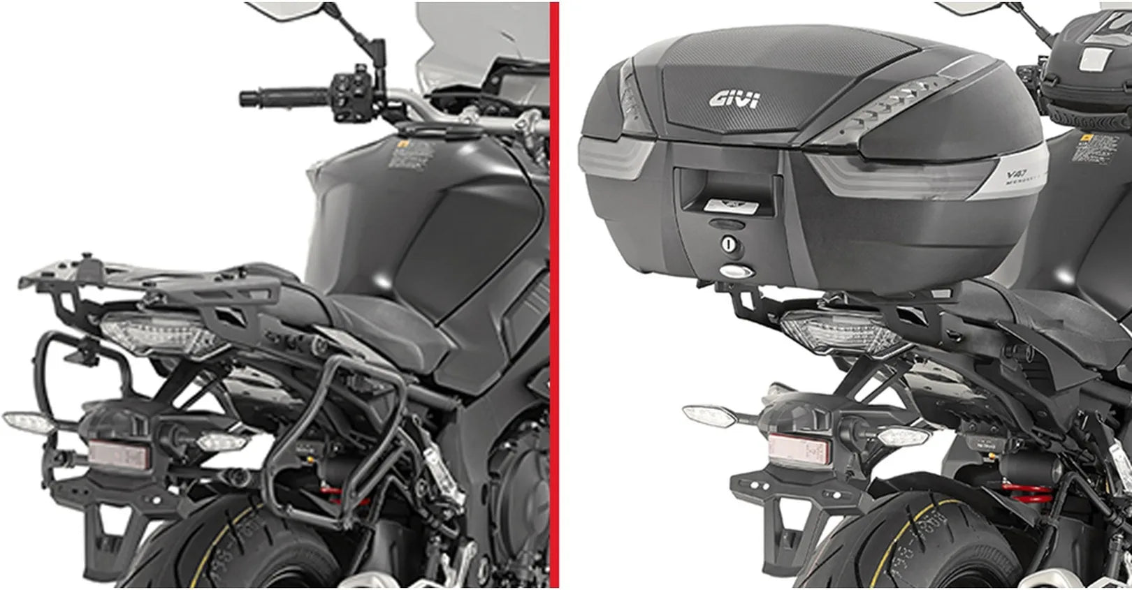 Top Case Monokey Trekker Alaska Aluminium 44 Lt Trekker Alaska Aluminium - Givi Compatible Avec Yamaha Mt-10 (2016-2021)
