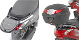 Monolock Silver Top Case - 32 Lt Technopolymer - Givi Compatible With Yamaha D'Elight 125 (2021-2024)