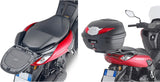 Monolock Black Tech Top Case - 29 Lt Technopolymer - Givi Compatible With Yamaha N-Max 125 - 155 (2021-2024)