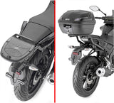 Monolock Black Top Case - 29 Lt Technopolymer - Givi Compatible With Yamaha Mt-125 (2020-2024)