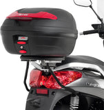 Monolock Alpina Black Aluminium Top Case - 44 Lt Alpina Aluminium - Givi Compatible With Sym Citycom 300 (2008-2019)
