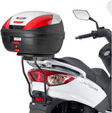 Monolock Black Tech Top Case - 29 Lt Technopolymer - Givi Compatible With Sym Joyride 125 - 200 Evo (2009-2022)