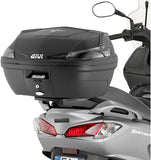 Top Case Monolock Vision Noir Tech 34 Lt Vision Technopolymères - Givi Compatible Avec Suzuki Uh 125 - 200 Burgman L0 L1 L2 L3 (2006-2013)