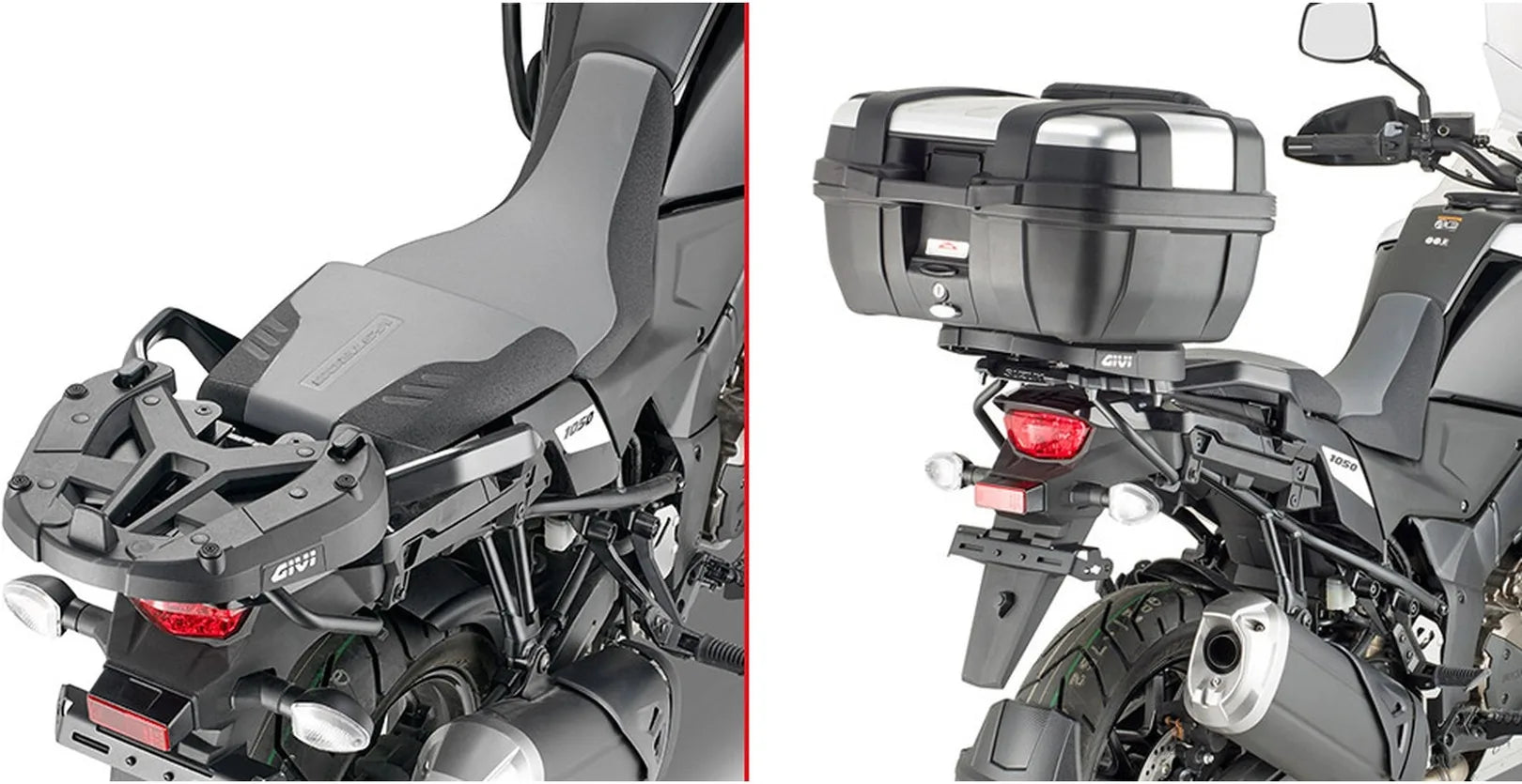 Top Case Monokey Noir Tech 40 Lt Technopolymères - Givi Compatible Avec Suzuki V-Strom 1050 - Xt - Se (2020-2024)