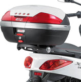 Monokey Trekker Lite Black Top Case - 52 Lt Trekker Lite Technopolymer - Givi Compatible With Yamaha X-Max 125 - 250 (2010-2013)