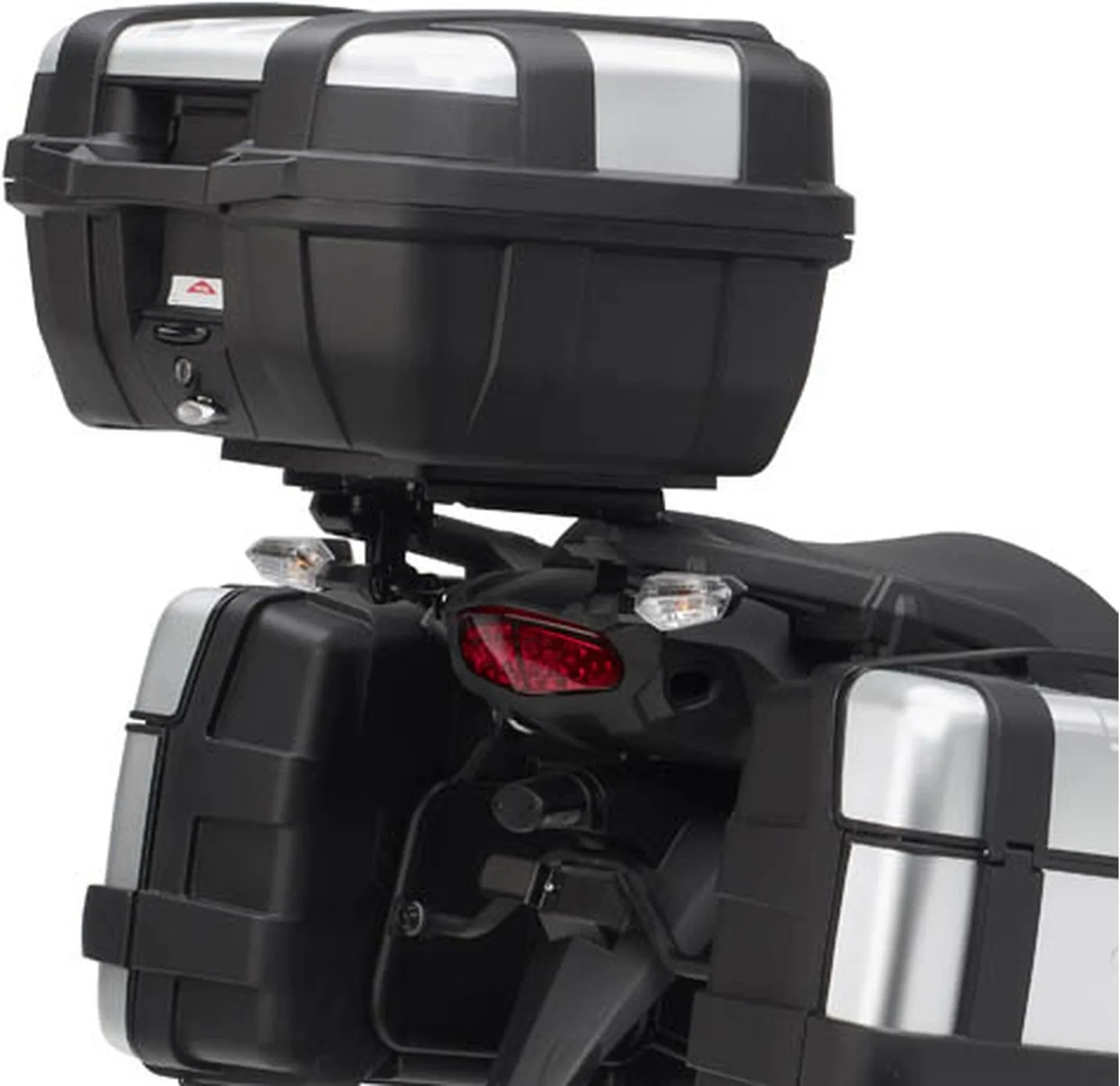 Top Case Monokey Trekker Dolomiti Aluminium Noir 46 Lt Trekker Dolomiti Aluminium - Givi Compatible Avec Kawasaki Versys 1000 (2015-2016)