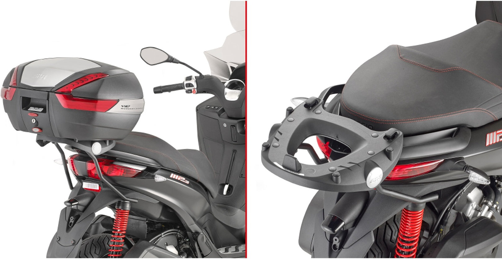 Monokey Trekker Dolomiti Aluminium Top Case - 30 Lt Trekker Dolomiti Aluminium - Givi Compatible With Piaggio Mp3 125 - 300 Yourban (2011-2018)
