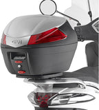 Monolock Blade Black Top Case - 47 Lt Blade Technopolymer - Givi Compatible With Piaggio Liberty 50 - 125 - 150 - 200 (2002-2008)