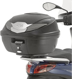 Monolock Black Tech Top Case - 30 Lt C30Nt Technopolymer - Givi Compatible With Piaggio Medley 125 - 150 (2016-2019)