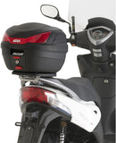 Monolock Black Tech Top Case - 29 Lt Technopolymer - Givi Compatible With Kymco Agility 50 - 125 - 150 R16+ (2014-2024)