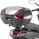 Monokey Maxia 5 Silver Top Case - 58 Lt Maxia 5 Technopolymer - Givi Compatible With Kymco Downtown 125 I Tcs Abs (2015-2024)