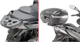 Monokey Black Top Case - 40 Lt Technopolymer - Givi Compatible With Kymco Xciting 400 I S Tcs (2018-2024)