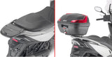 Top Case Monolock Vision Noir Tech 34 Lt Vision Technopolymères - Givi Compatible Avec Kymco Agility 300 - 350 R16 (2019-2024)
