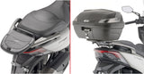 Monolock Black Tech Top Case - 29 Lt Technopolymer - Givi Compatible With Kymco X-Town 125 - 300 City (2020-2024)