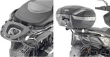 Monokey Trekker Black Aluminium Top Case - 52 Lt Trekker Aluminium - Givi Compatible With Kymco Dtx 360 125 - 300 - 350 (2021-2024)