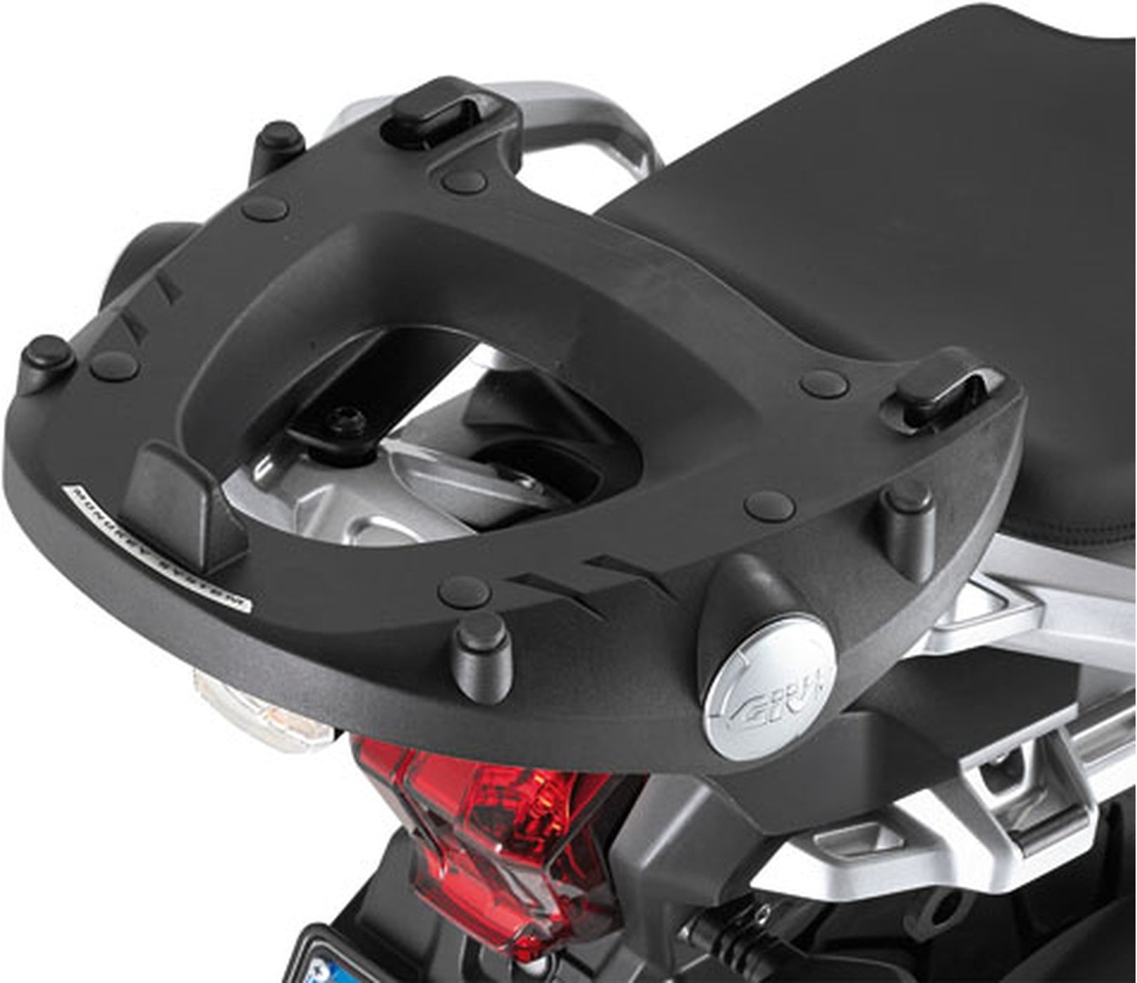Monokey Trekker Outback Evo Smart Black Aluminium Top Case - 42 Lt Trekker Outback Evo Smart Aluminium - Givi Compatible With Triumph Tiger 1200 Explorer (2012-2015)