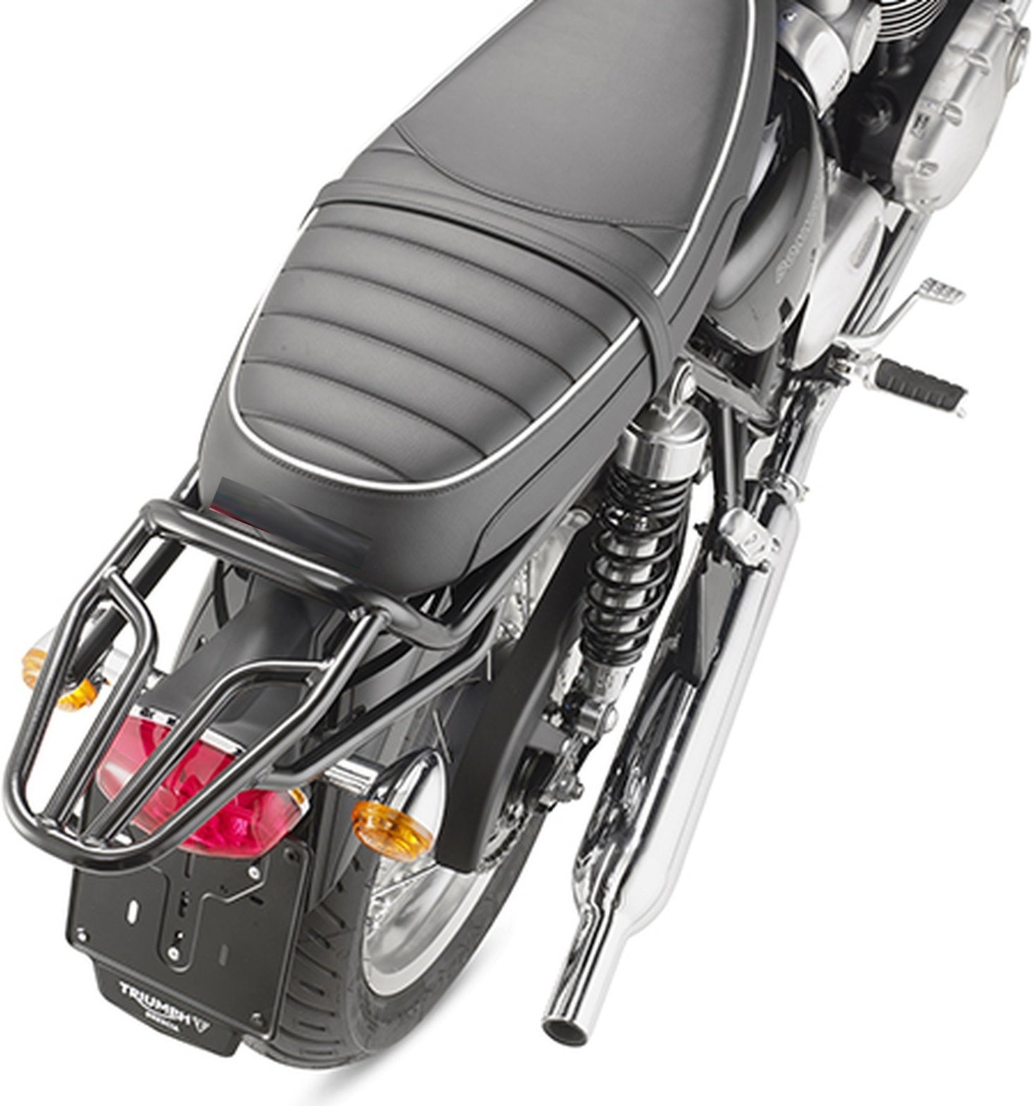 Monokey Trekker Outback Evo Smart Black Aluminium Top Case - 58 Lt Trekker Outback Evo Smart Aluminium - Givi Compatible With Triumph Bonneville T120 (2016-2024)