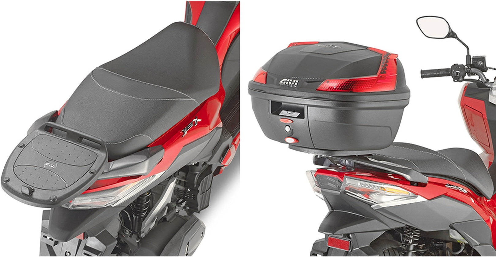 Monolock Black Tech Top Case - 30 Lt Technopolymer - Givi Compatible With Sym Jet X 125 (2021-2024)