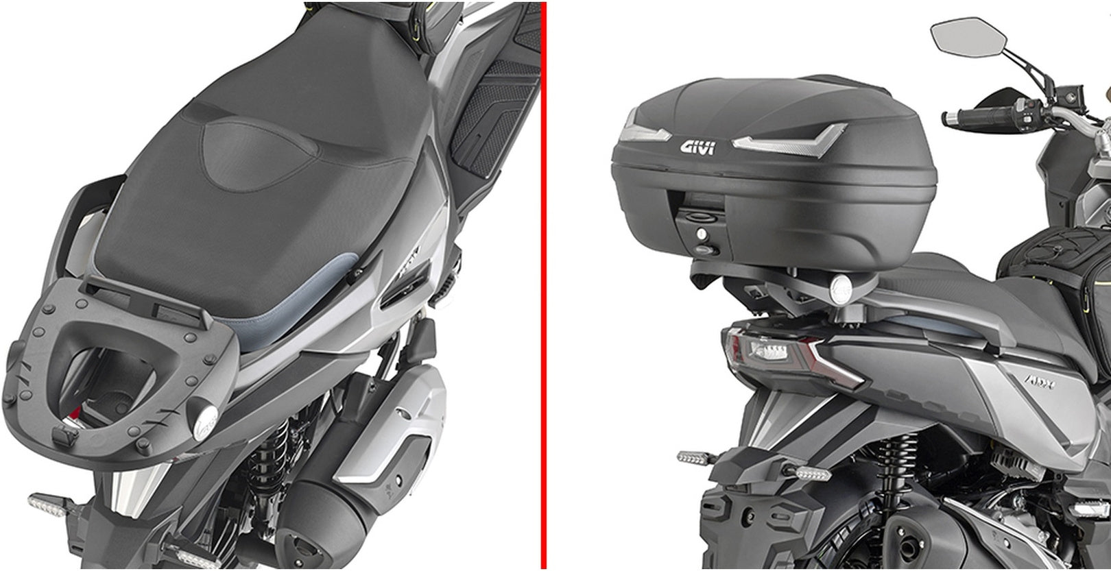 Monokey Arena Black Tech Top Case - 45 Lt Arena Technopolymer - Givi Compatible With Sym Adx 300 (2024)