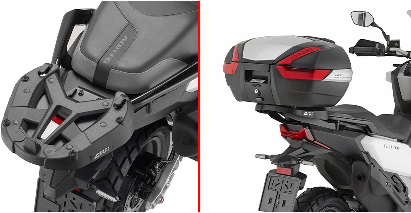 Monolock Black Tech Top Case - 30 Lt Technopolymer - Givi Compatible With Sym Adx Tg 400 (2025)