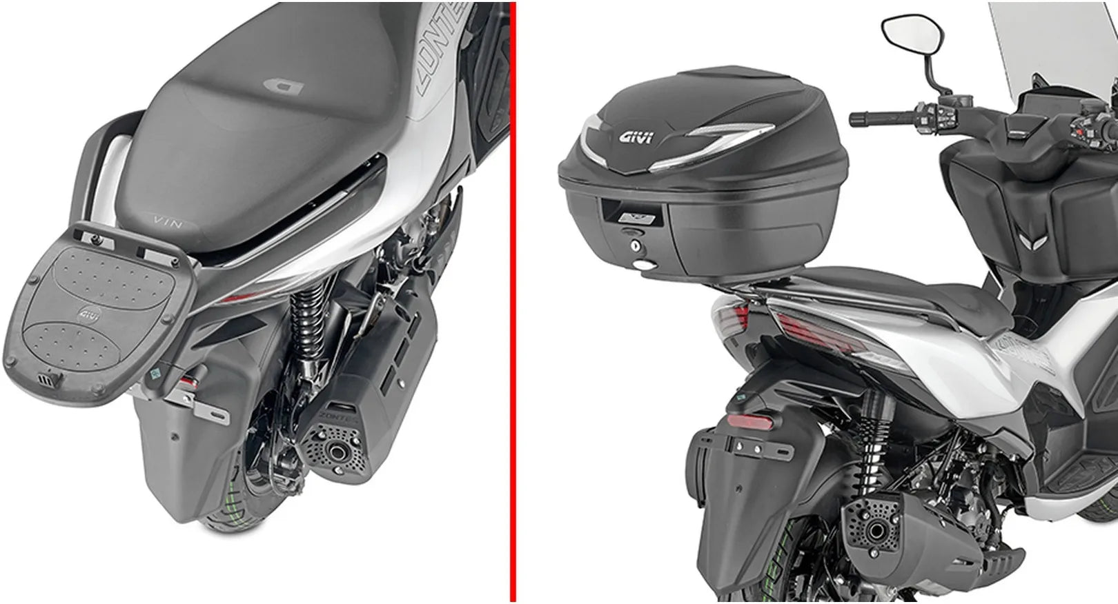 Support Pour Top Case Monolock - Givi Compatible Avec Zontes 350 D (2023-2024)