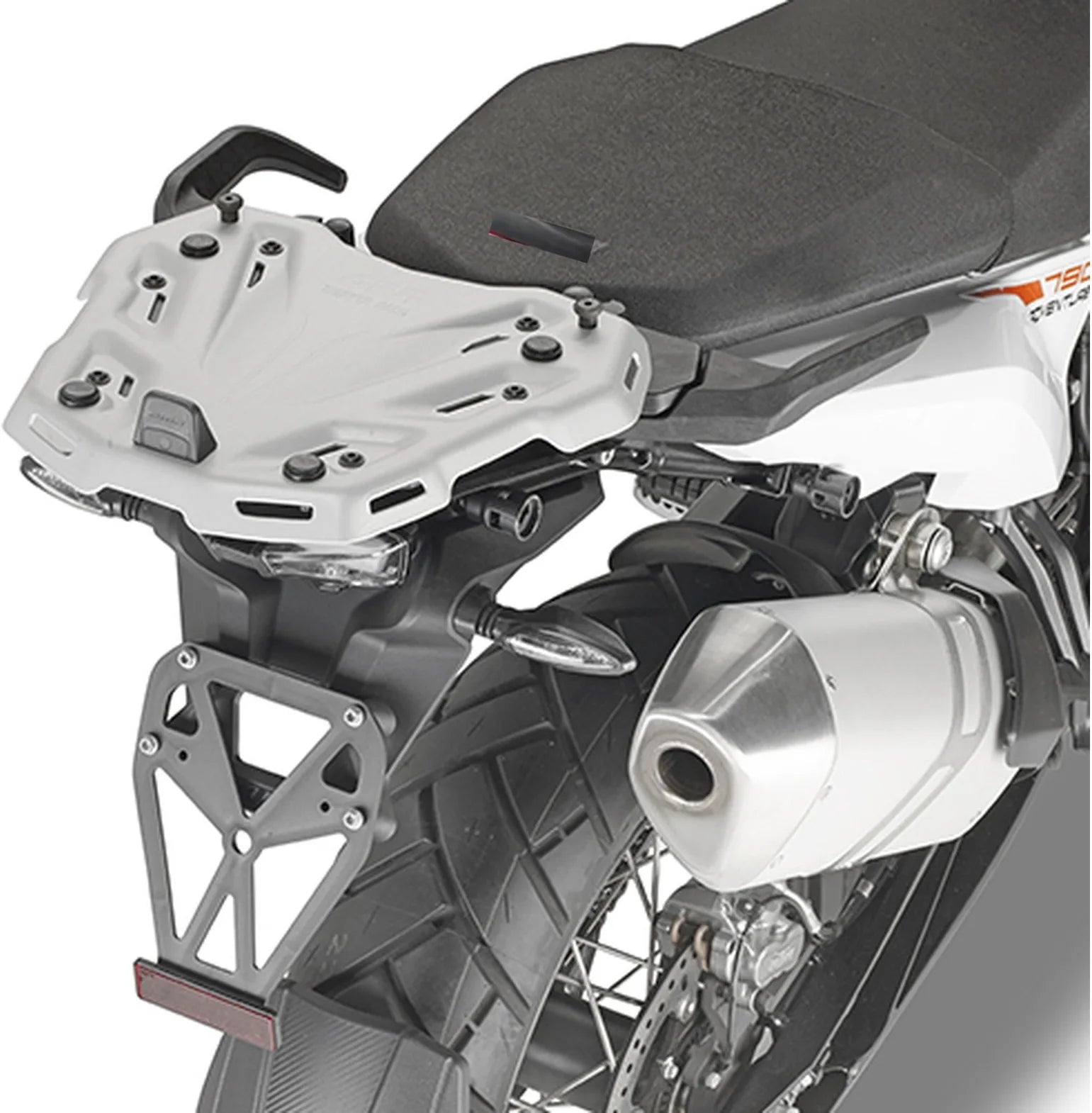 Top Case Monokey Trekker Aluminium Noir 52 Lt Trekker Aluminium - Givi Compatible Avec Ktm 790 Adventure (2023-2025)