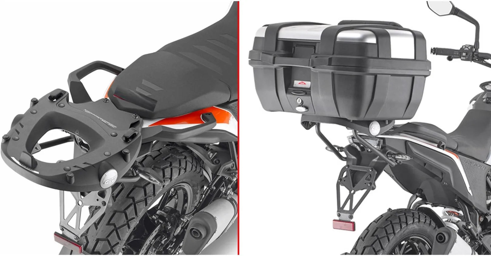 Top Case Monokey Trekker Aluminium 52 Lt Trekker Aluminium - Givi Compatible Avec Ktm 390 Adventure (2020-2024)