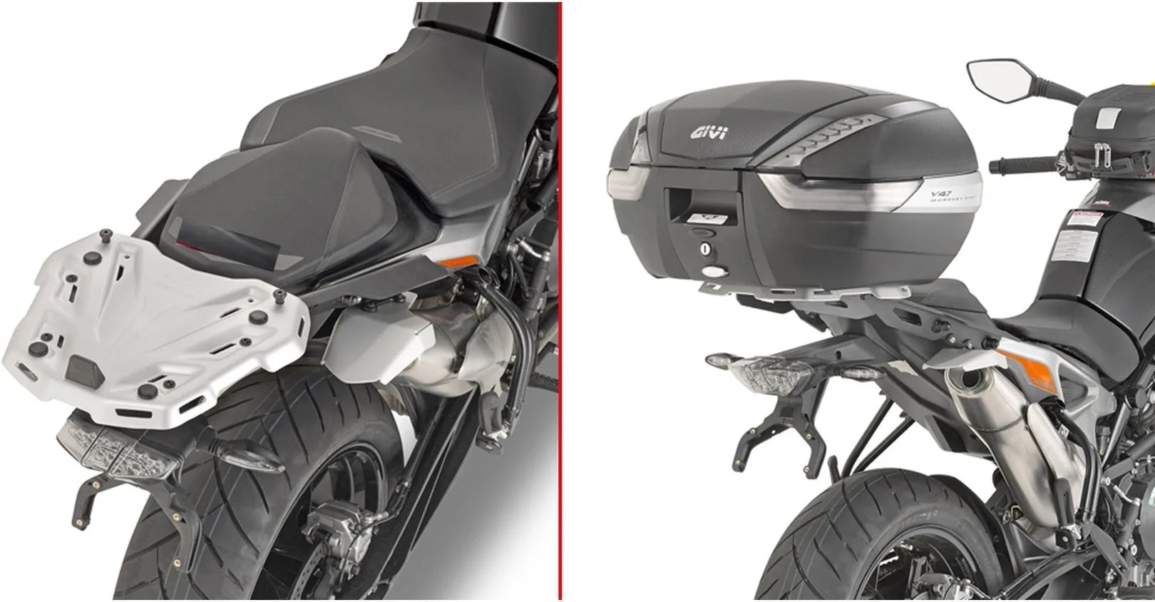 Top Case Monokey Noir Tech 40 Lt Technopolymères - Givi Compatible Avec Ktm 790 Duke (2018-2020)
