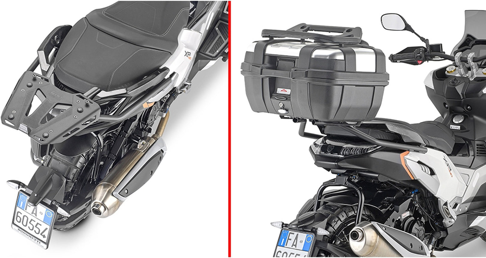Monokey Trekker Dolomiti Aluminium Top Case - 46 Lt Trekker Dolomiti Aluminium - Givi Compatible With Peugeot Xp 400 Gt (2023)