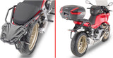 Monolock Alpina Aluminium Top Case - 44 Lt Alpina Aluminium - Givi Compatible With Moto Guzzi V 100 Mandello 1000 (2022-2024)