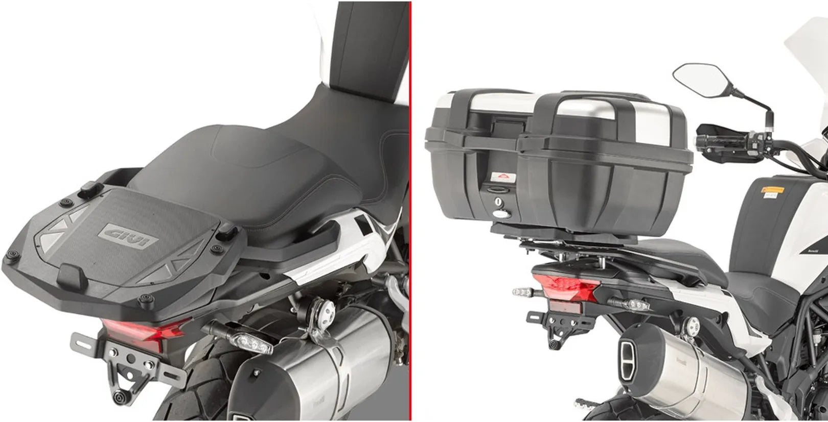 Top Case Monokey Trekker Lite Grigio 35 Lt Trekker Lite Technopolymères - Givi Compatible Avec Benelli Trk 502 (2021-2024)