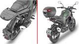 Top Case Monolock Vision Noir Tech 34 Lt Vision Technopolymères - Givi Compatible Avec Benelli Leoncino 125 (2022-2024)