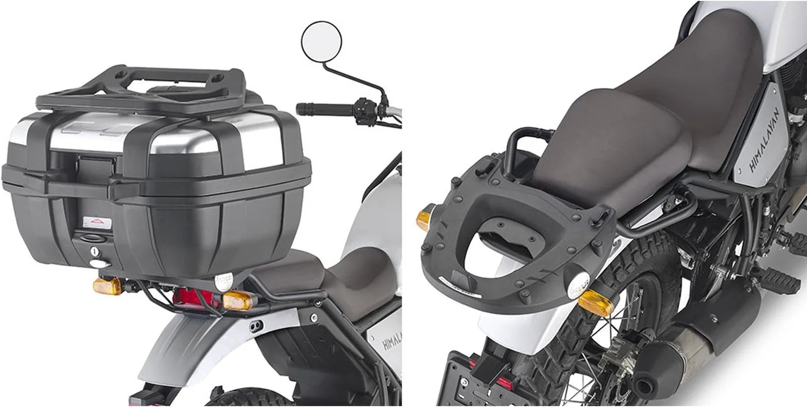 Top Case Monokey Trekker Alaska Aluminium 44 Lt Trekker Alaska Aluminium - Givi Compatible Avec Royal Enfield Himalayan (2021-2023)