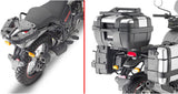 Monolock Riviera Black Top Case - 46 Lt Riviera Technopolymer - Givi Compatible With Royal Enfield Scram 411 (2022-2024)