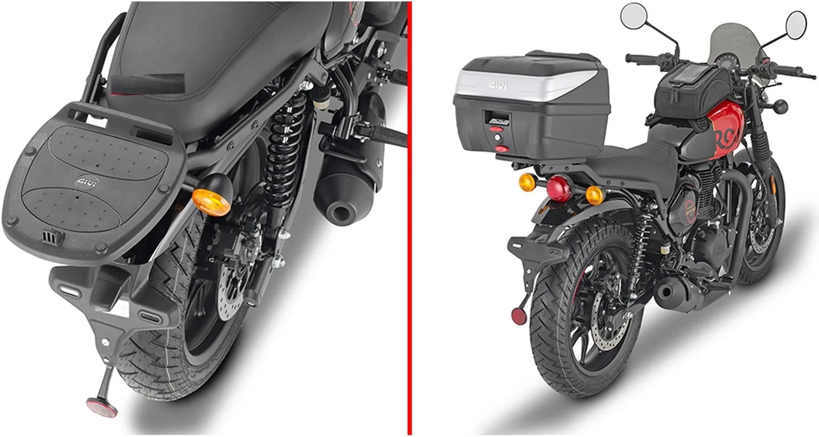 Support Pour Top Case Monolock - Givi Compatible Avec Royal Enfield Hntr 350 (2022-2024)