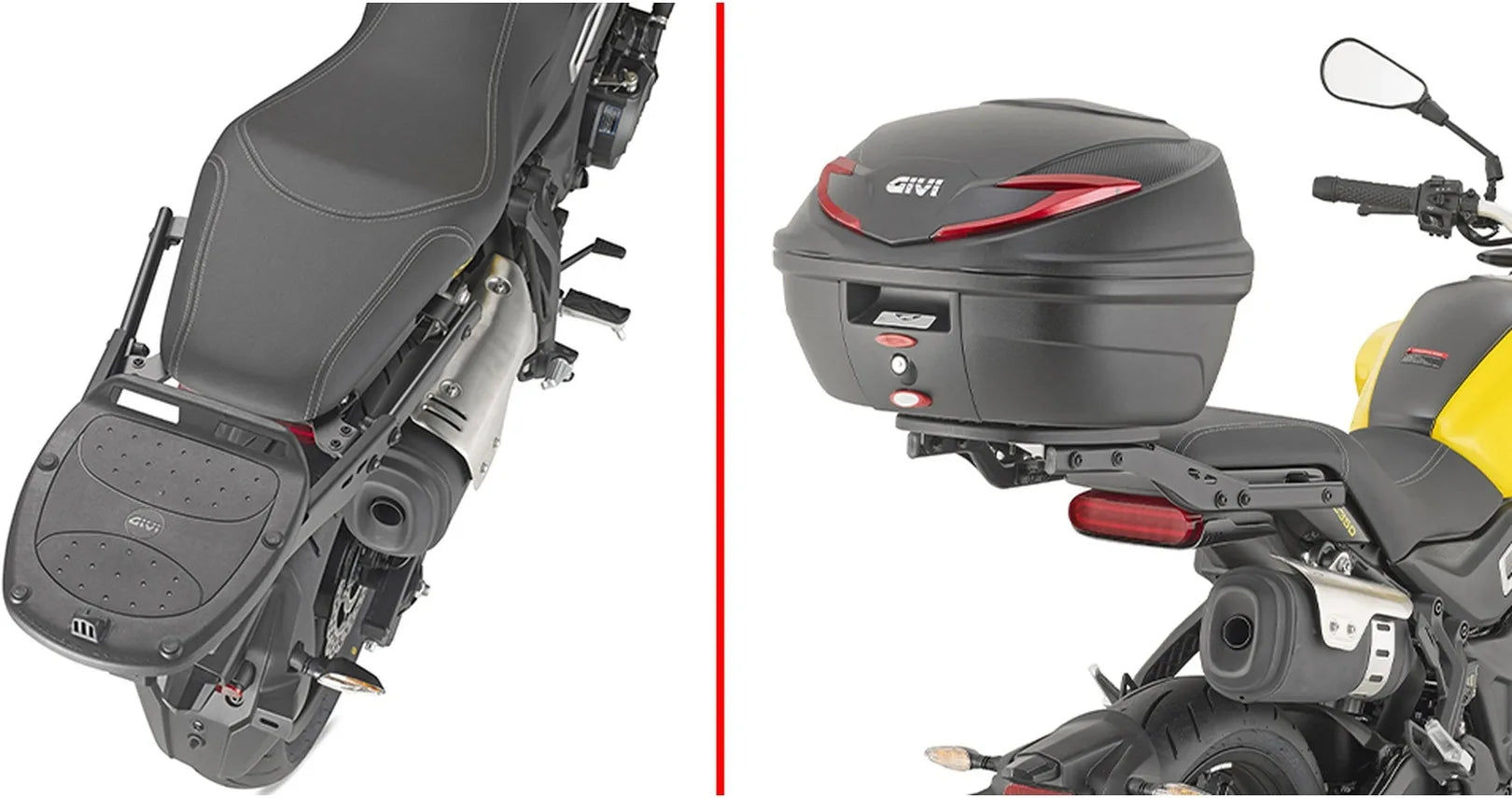 Top Case Monolock Riviera Triple Black 46 Lt Riviera Technopolymères - Givi Compatible Avec Voge Trofeo 350 Ac (2023-2024)