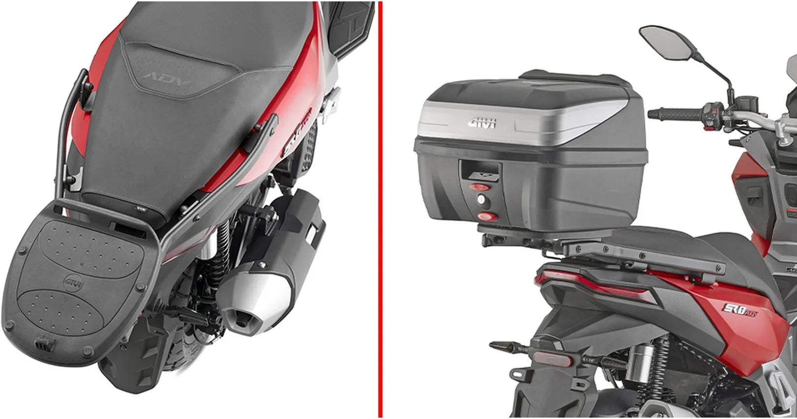 Top Case Monolock Alpina Aluminium 44 Lt Alpina Aluminium - Givi Compatible Avec Voge Sr1 125 Adv (2024)