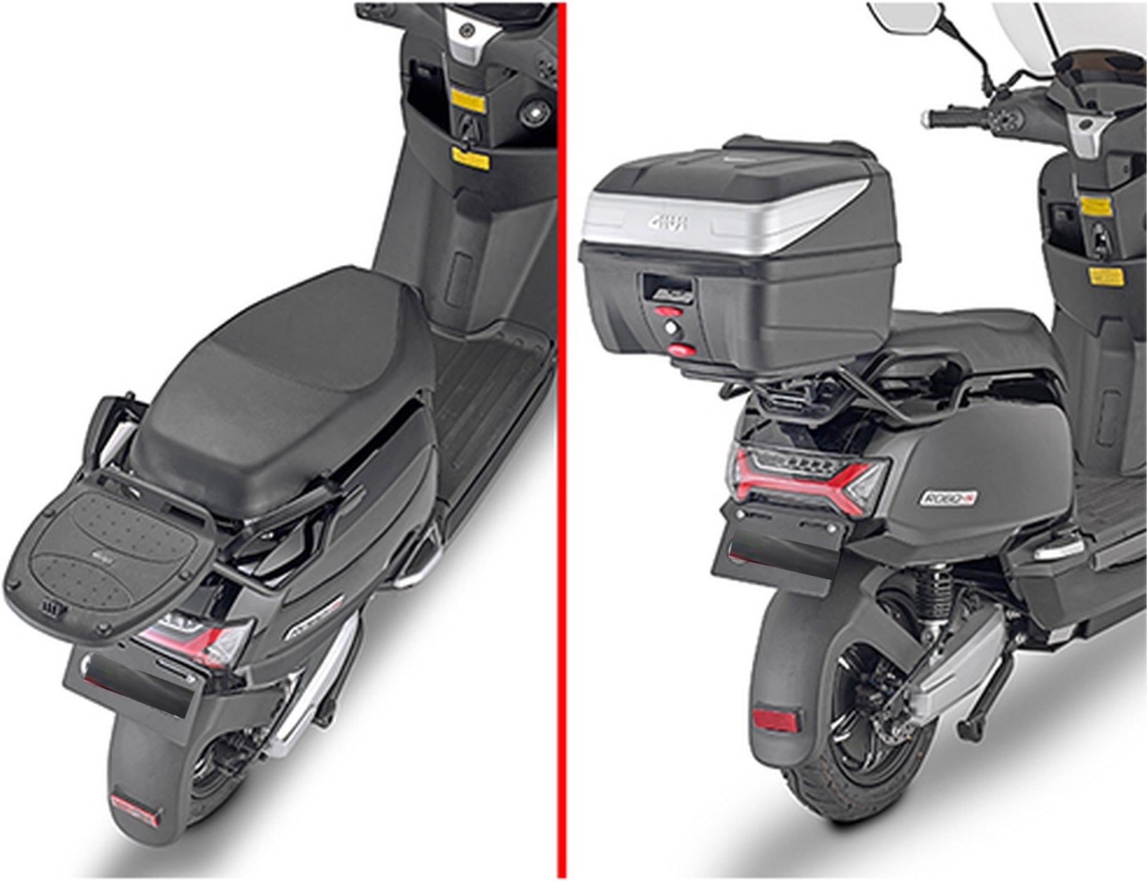 Monolock Black Top Case - 29 Lt Technopolymer - Givi Compatible With Sunra Robo S (2021-2024)