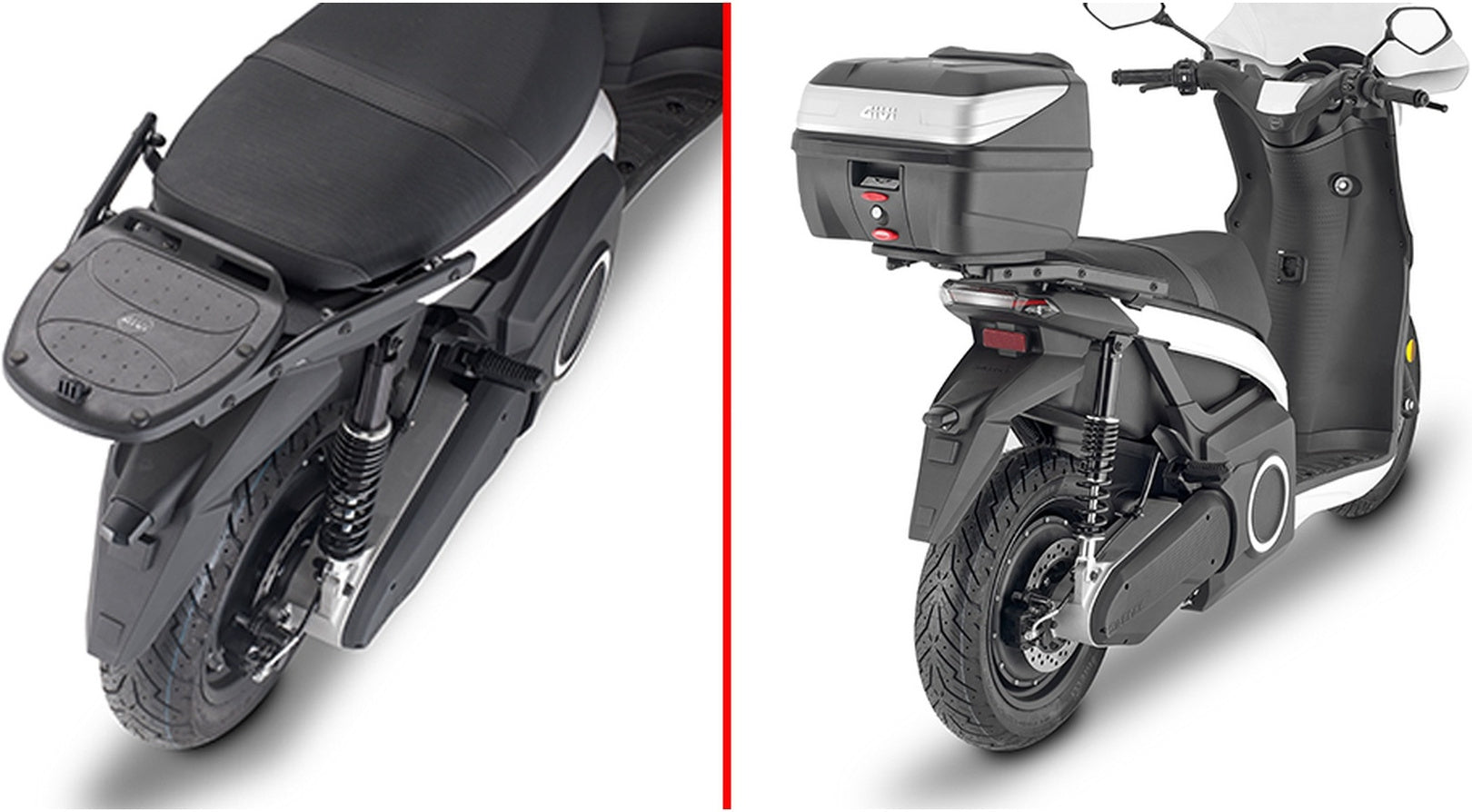 Monolock Black Tech Top Case - 29 Lt Technopolymer - Givi Compatible With Seat Mo 125 (2022-2024)
