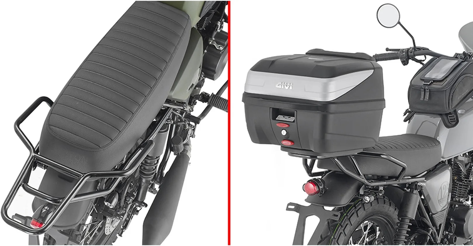 Top Case Monolock Alpina Aluminium 44 Lt Alpina Aluminium - Givi Compatible Avec Brixton Cromwell 250 (2022-2024)