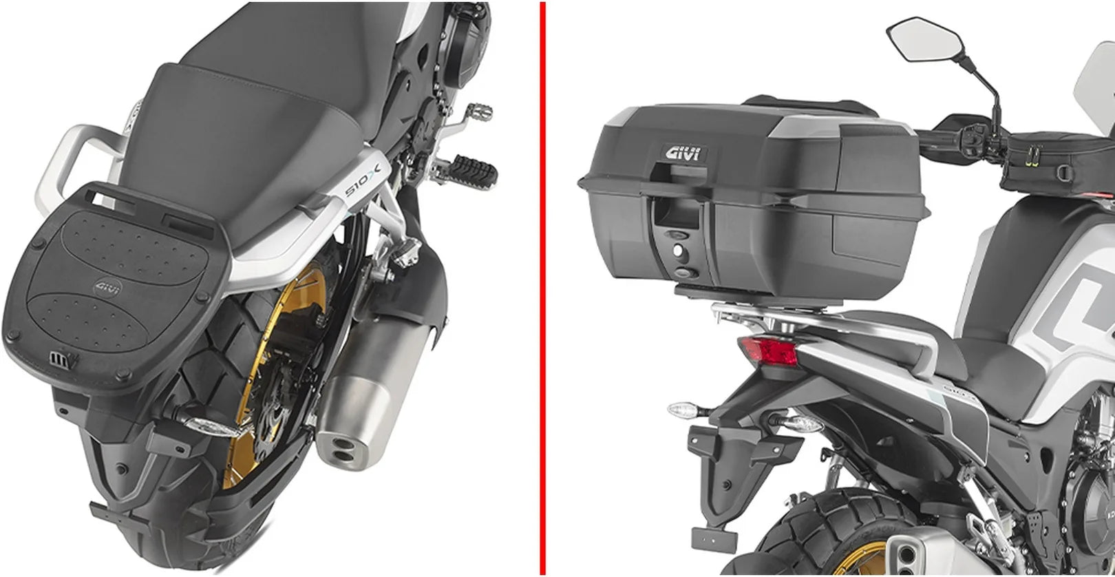 Top Case Monokey Trekker Alaska Aluminium 44 Lt Trekker Alaska Aluminium - Givi Compatible Avec Kove Moto 510 X (2024)