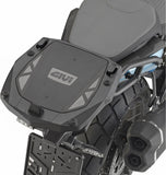 Monokey Trekker Outback Evo Smart Black Aluminium Top Case - 58 Lt Trekker Outback Evo Smart Aluminium - Givi Compatible With Qj Motor Srt 600 Sx (2024)