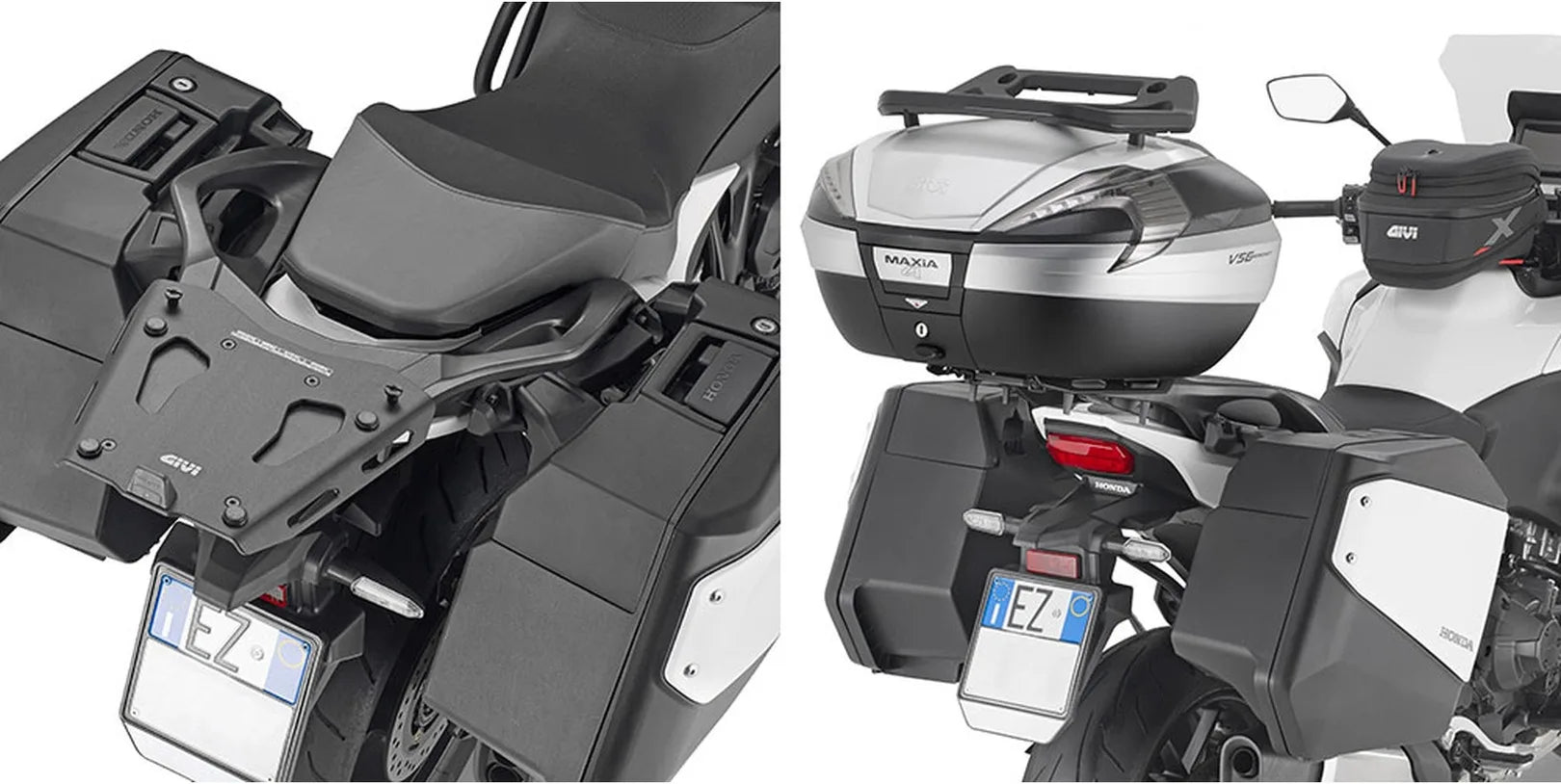 Top Case Monokey Trekker Aluminium Noir 46 Lt 6Kg Trekker Aluminium - Givi Compatible Avec Honda Nt 1100 (2025)