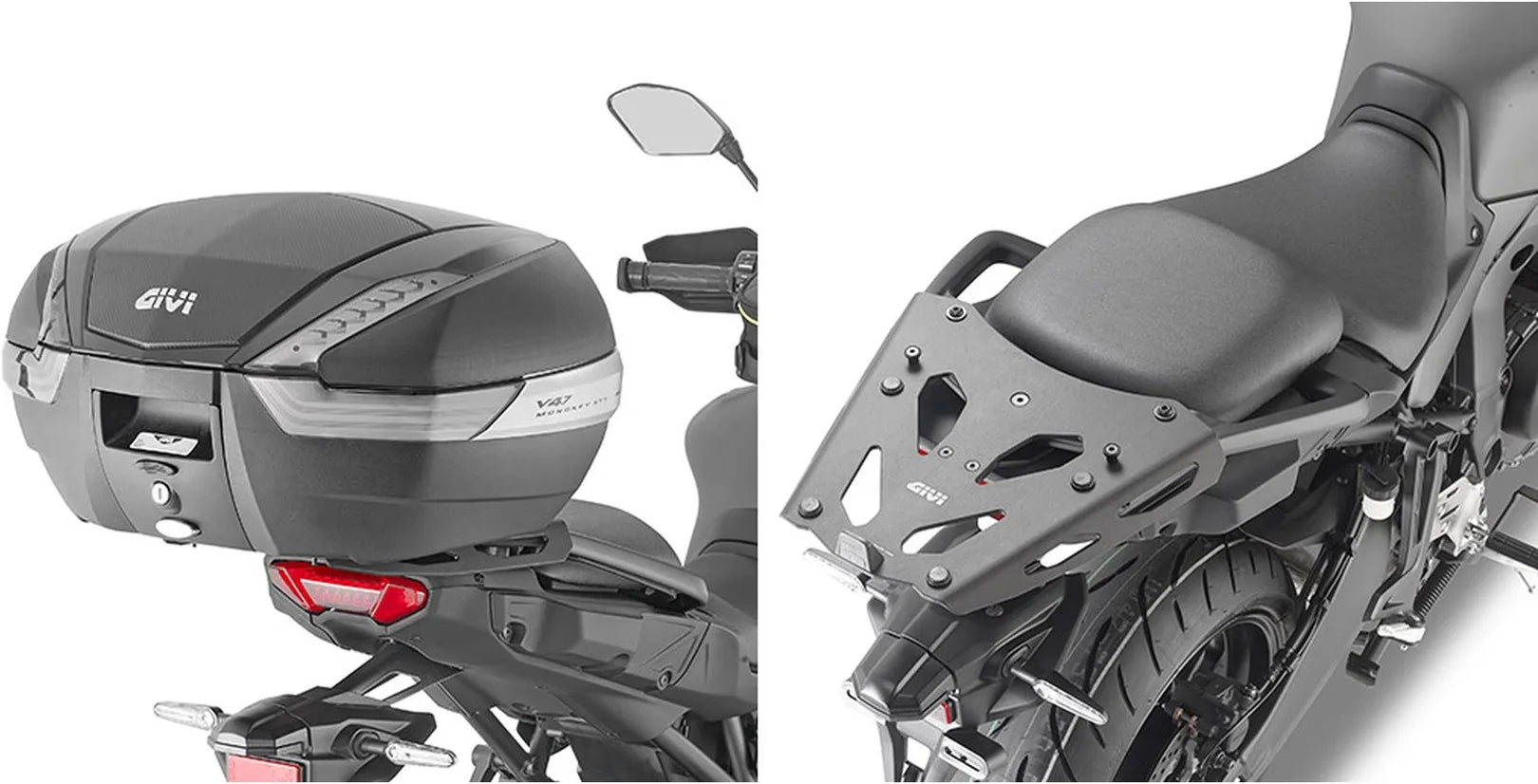 Top Case Monokey Arena Noir Tech 45 Lt Arena Technopolymères - Givi Compatible Avec Yamaha Tracer 9 - Gt - Gt+ (2021-2024)