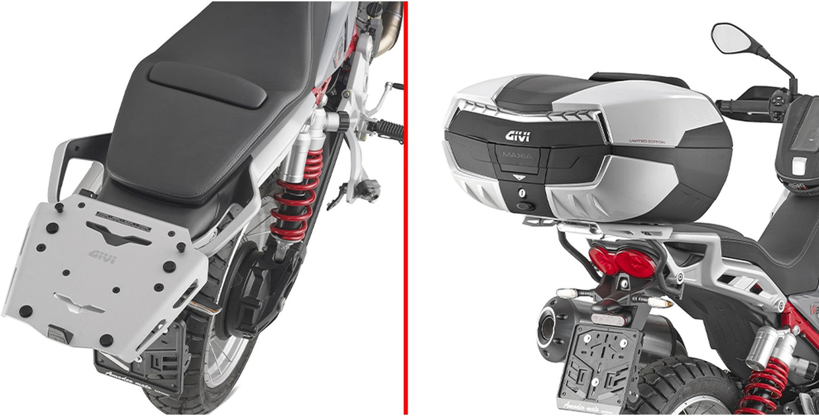 Top Case Monokey Trekker Lite Noir 35 Lt Trekker Lite Technopolymères - Givi Compatible Avec Moto Guzzi V85 Tt (2024)