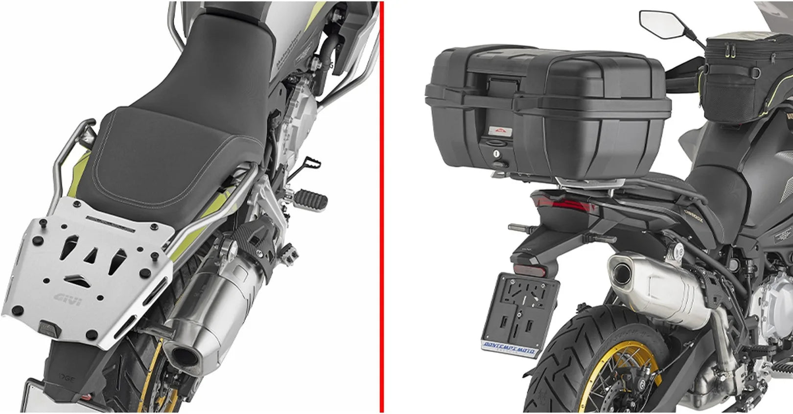 Top Case Monokey Argent Tech 47 Lt Technopolymères - Givi Compatible Avec Voge Valico 900 Dsx (2024)