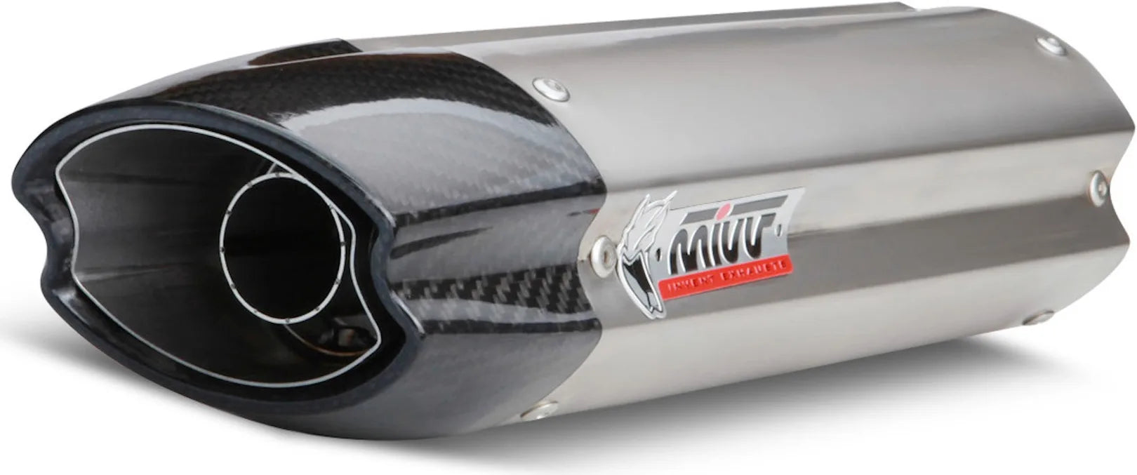 Système D'Échappement Homologué Au Niveau Sonore Suono Acier Carbon - Mivv Compatible Avec Kawasaki Zx-10R (2007-2008)
