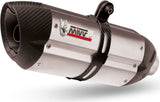 Exhaust Tip With Noise Certification Suono Stainless Steel Carbon - Mivv Compatible With Honda Integra 700 (2012-2013)