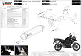 Système D'Échappement Catalytique Avec Homologation Acoustique Speed Edge Acier Noir Carbon - Mivv Compatible Avec Triumph Tiger 1200 Explorer (2012-2015)