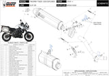Système D'Échappement Homologué Au Niveau Sonore Speed Edge Acier Noir Carbon - Mivv Compatible Avec Triumph Tiger 1200 Explorer (2016-2020)